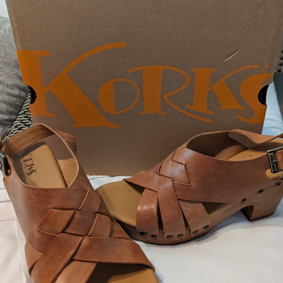 Korks brown leather size 10 - Picture 5 of 5